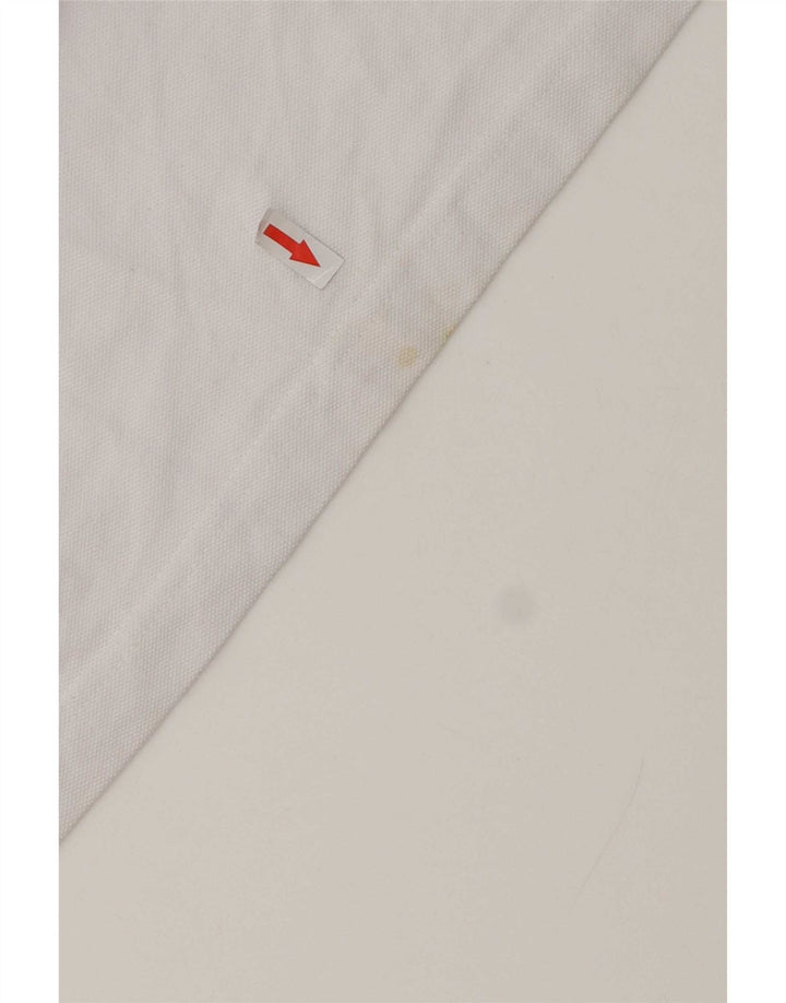 Crew Clothing Mens Polo Shirt Large White Cotton