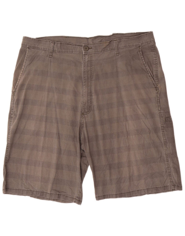 Pantaloncini chino da uomo Wrangler W40 XL cotone a righe grigie
