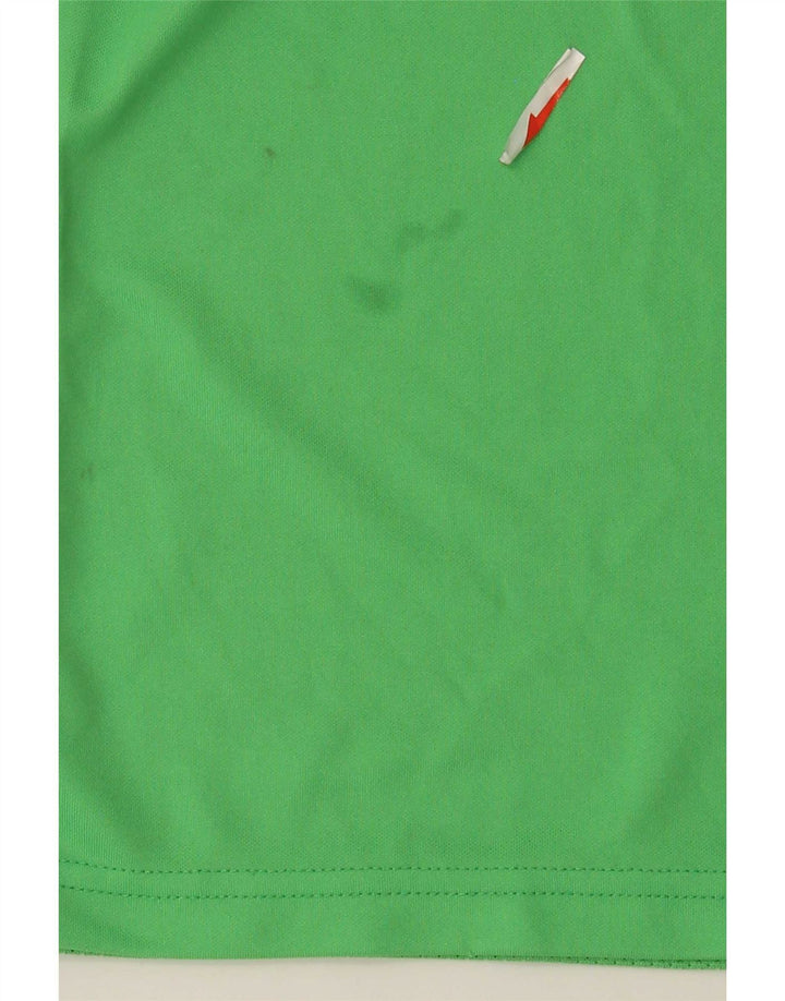 Nike Mens Dri Fit T-Shirt Top Medium Green Colourblock Polyester