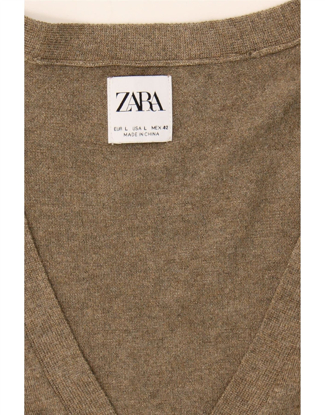 ZARA Womens Cardigan Sweater UK 14 Large Grey Vintage Zara and Second-Hand Zara from Messina Hembry 