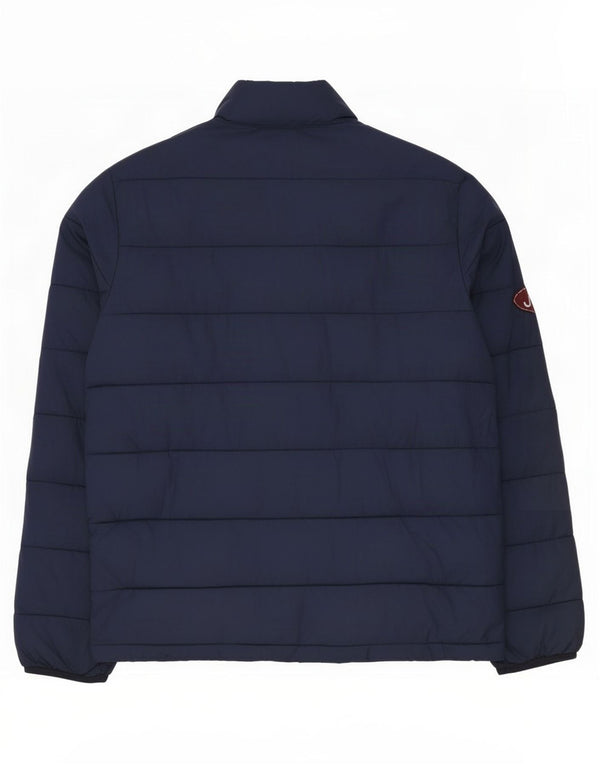 Jack Wills Mens Padded Jacket UK 40 Large Navy Blue Nylon