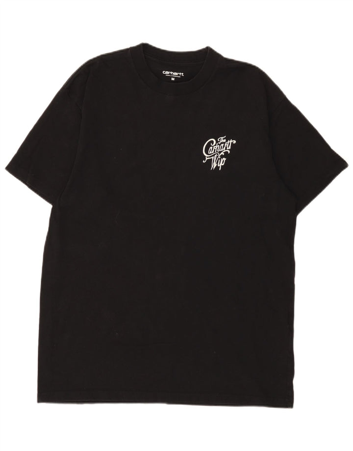 Carhartt Mens Graphic T-Shirt Top Medium Black Cotton