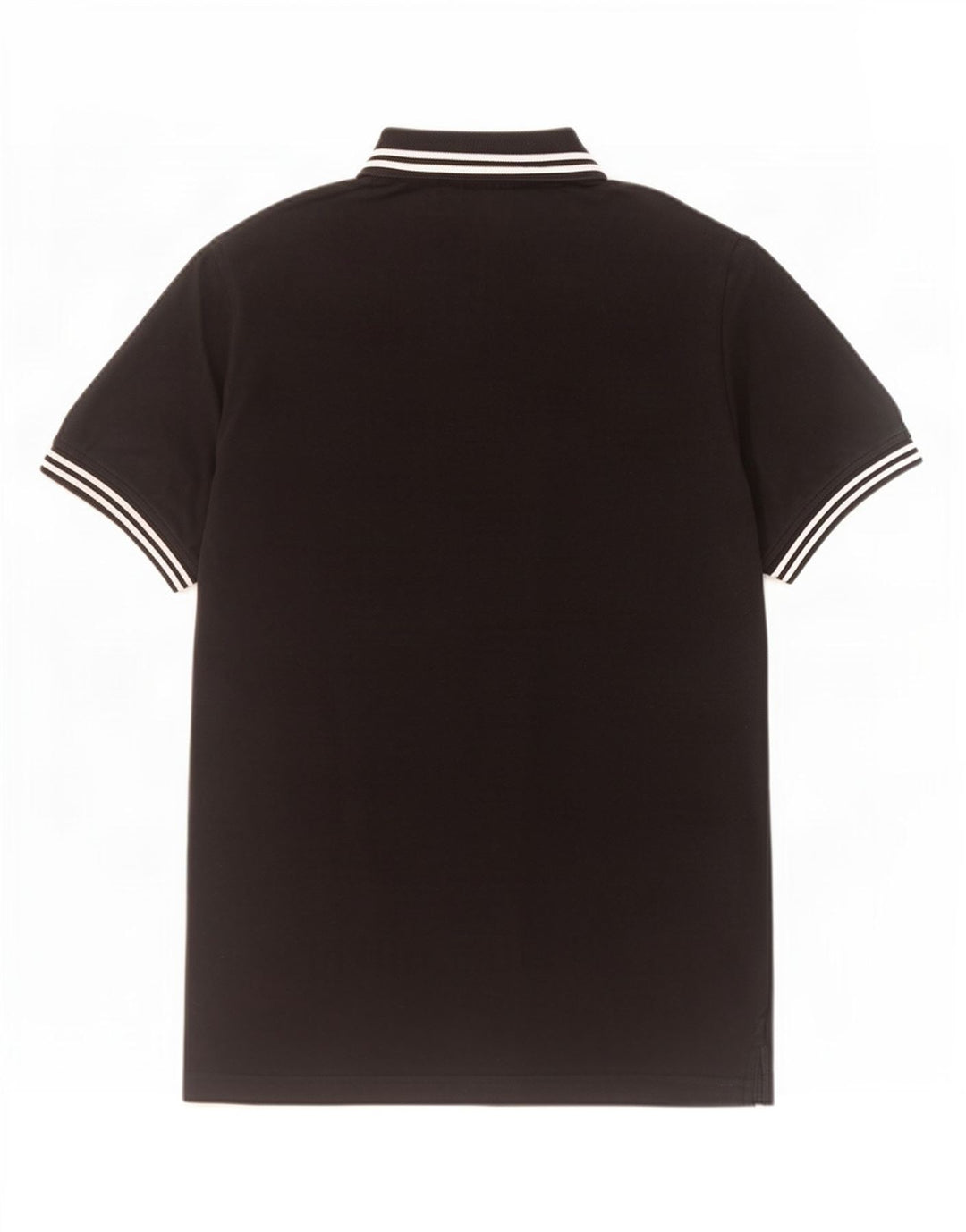 Kappa Mens Polo Shirt Large Black Striped Cotton