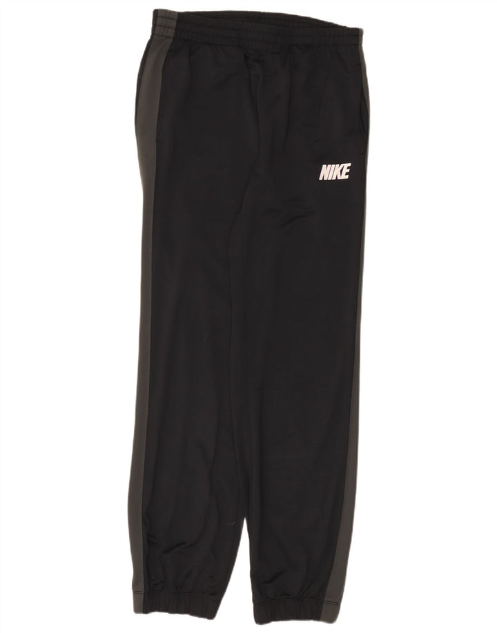 Nike Mens Tracksuit Trousers Joggers Medium  Black Colourblock Polyester