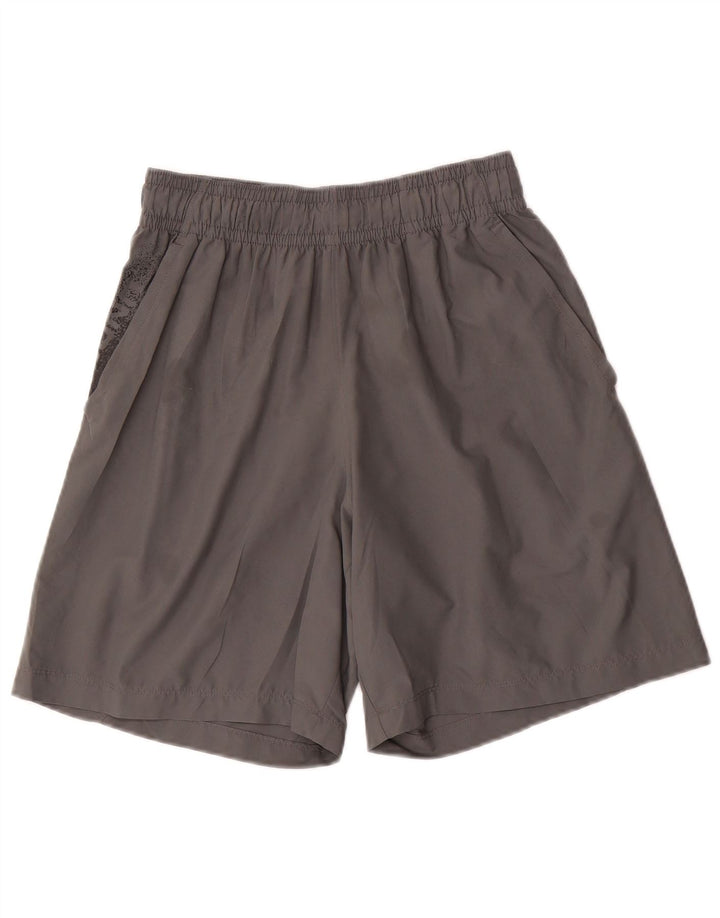 Under Armour Mens Graphic Sport Shorts Small  Grey Polyester