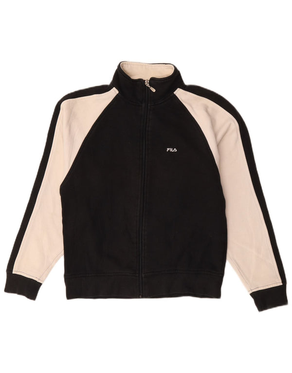 Fila Chaqueta de chándal extragrande para mujer UK 10 Small Black Colourblock