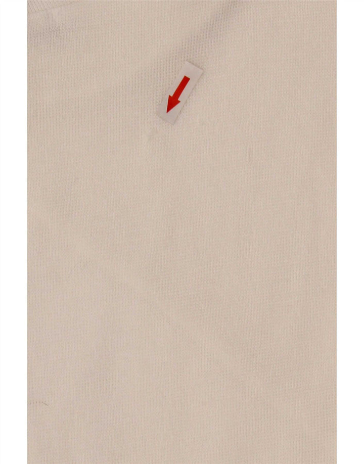 Zara Γυναικείο μακρυμάνικο φόρεμα Shift UK 14 Medium White Polyester