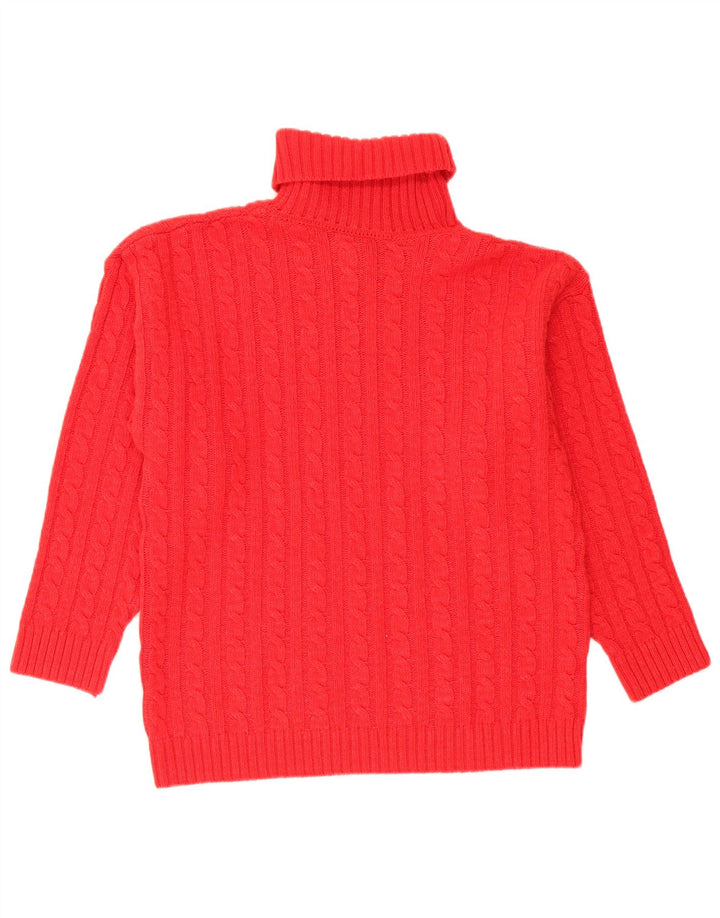 North Pole Womens Roll Neck Jumper Sweater UK 18 XL Red