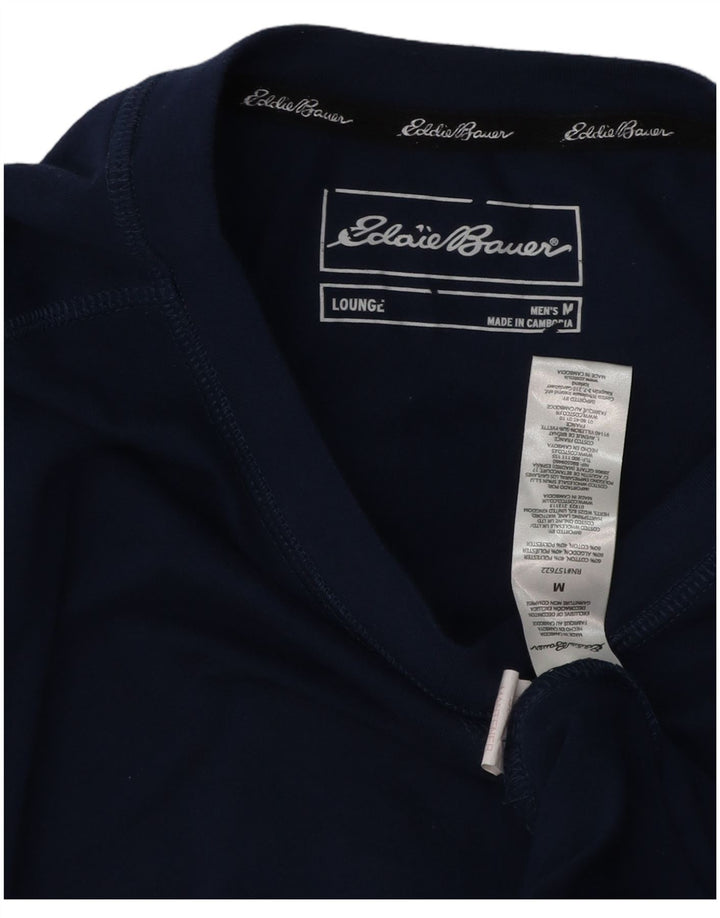 EDDIE BAUER Mens Top Long Sleeve Medium Navy Blue Cotton
