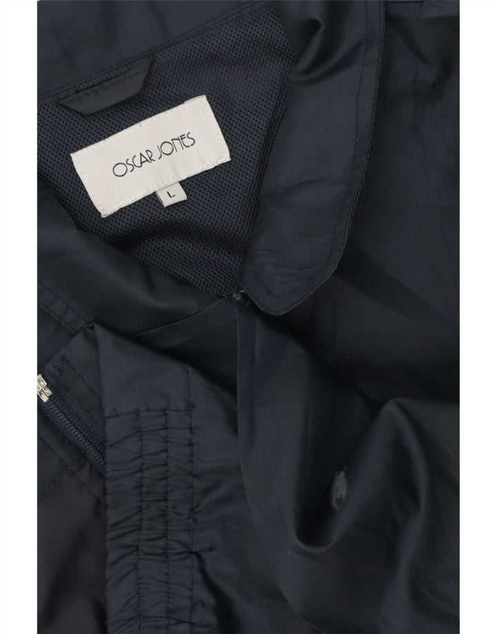 Oscar Jones Herren Bomberjacke UK 40 Large Marineblau
