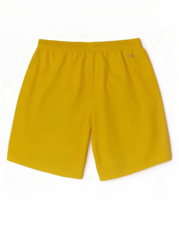 Adidas Mens Climalite Sport Shorts Pequeno Poliéster Amarelo