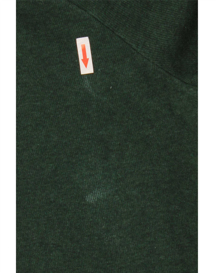 Gant Herre Zip Neck Jumper Sweater Stor Grøn Bomuld
