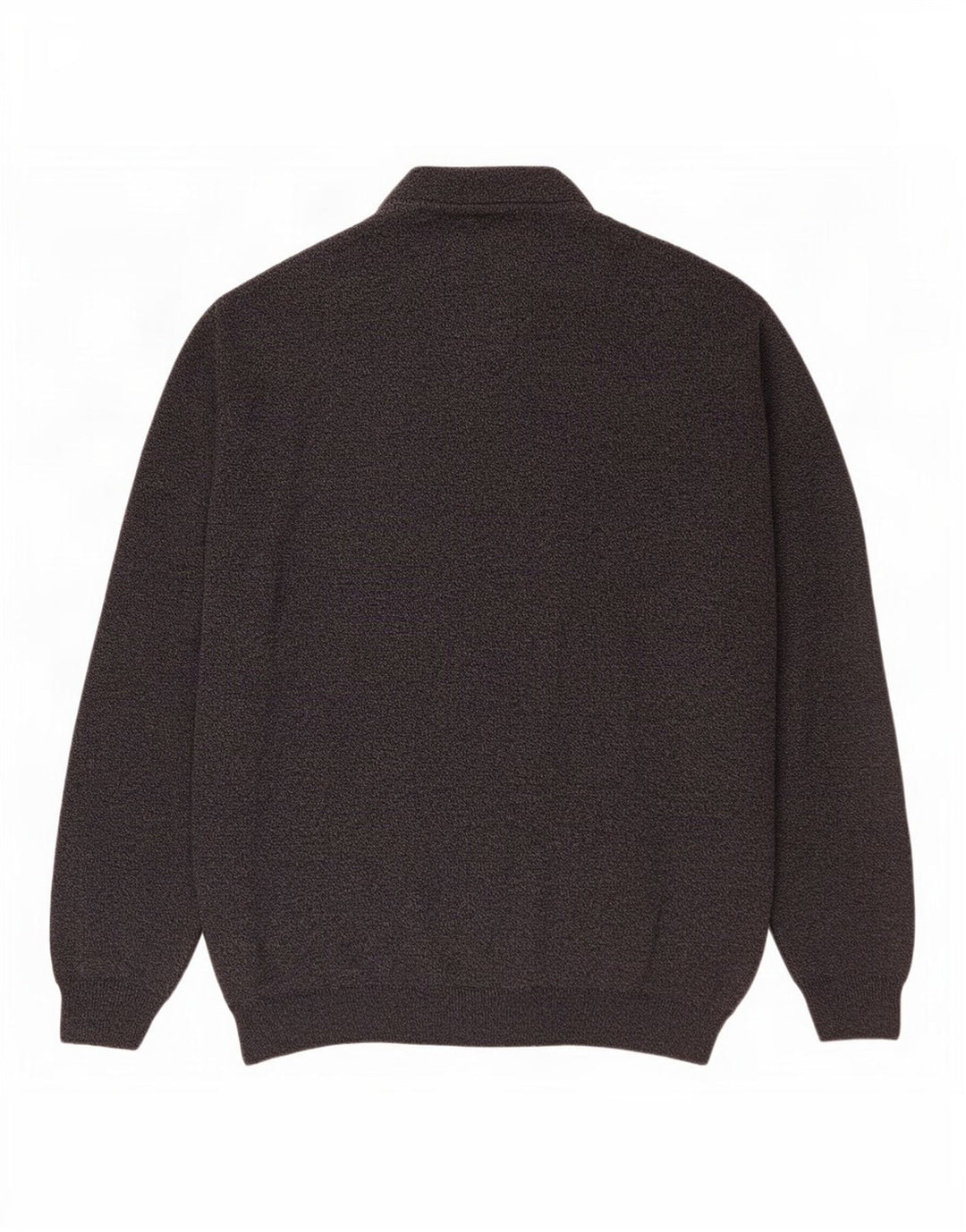 Rodes Mens Polo Neck Jumper Sweater Large Navy Blue Striped Wool
