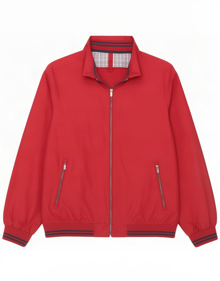 James Pringle Herre Bomber Jacket UK 40 Large Red Polyester