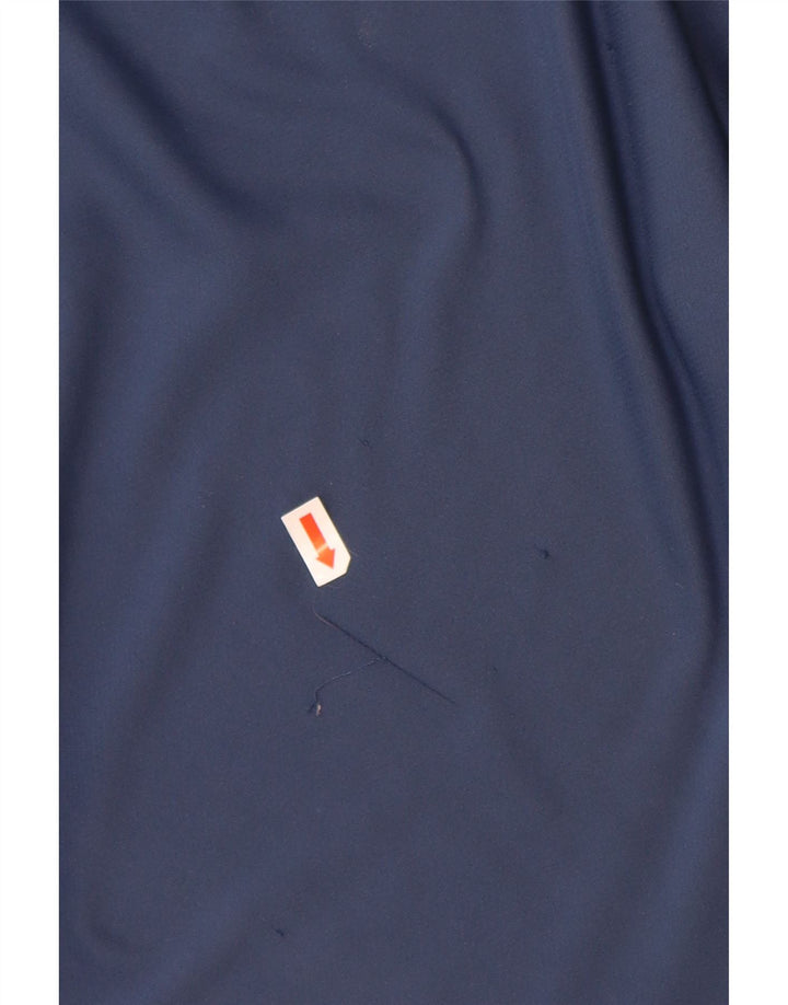 Męska koszulka polo ADIDAS, mała, granatowa, z poliestru