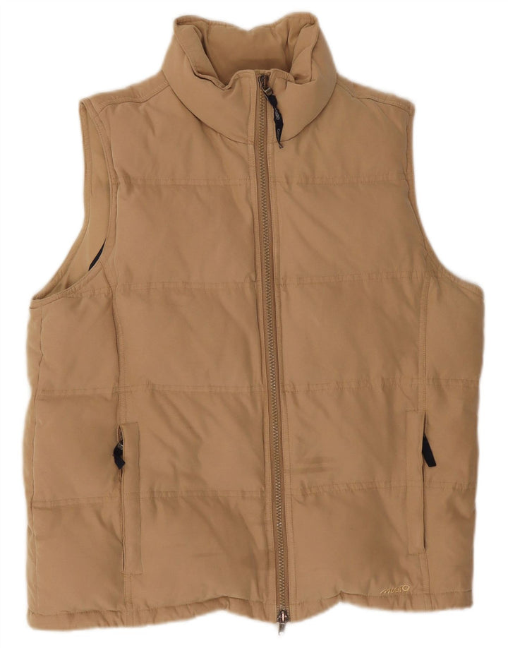 Musto Damen Übergroße wattierte Weste UK 10 Small Beige Polyester