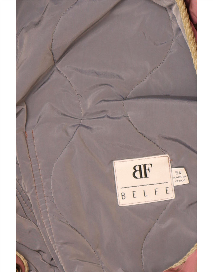 Belfe Mens Quilted Jacket IT 54 2XL Brown