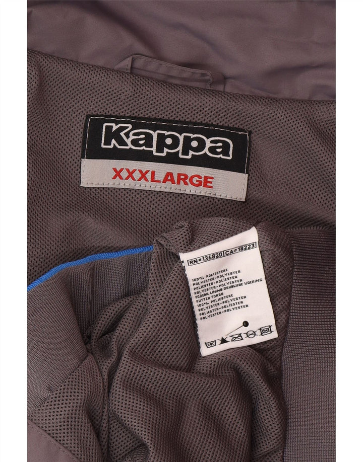 Kappa Mens Bomber Jacket UK 46 3XL Grey