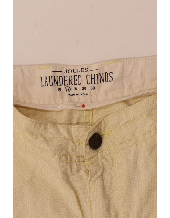 JOULES Mens Chino Shorts W32 Medium Yellow