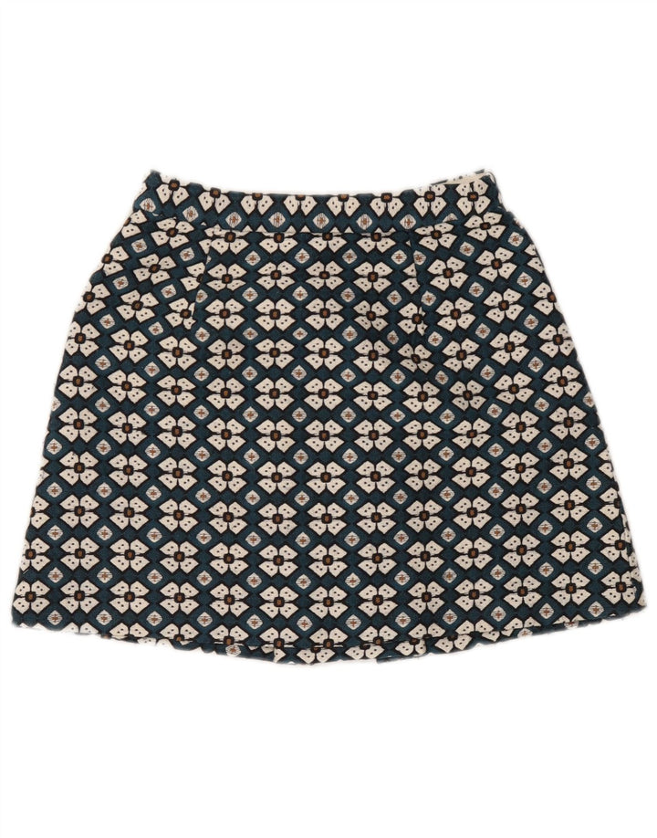 Zara Womens Mini Skirt XS W24 Blue Floral