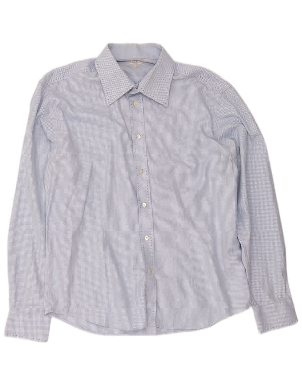 Ted Baker férfi ing 6-os méretű 2XL kék houndstooth pamut