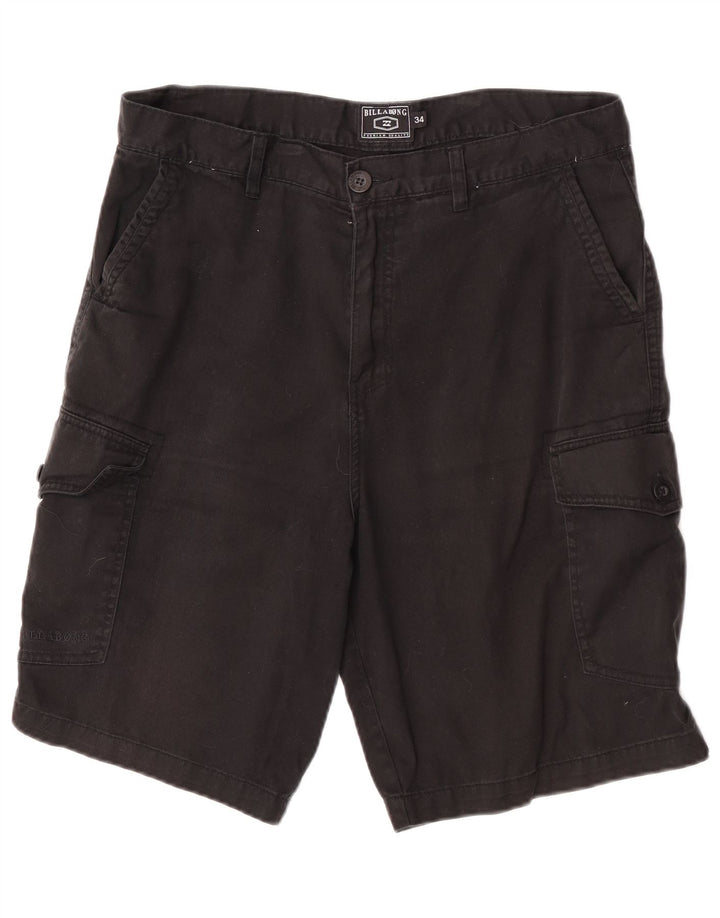 Billabong Herre Cargo Shorts W34 Large Black Bomuld