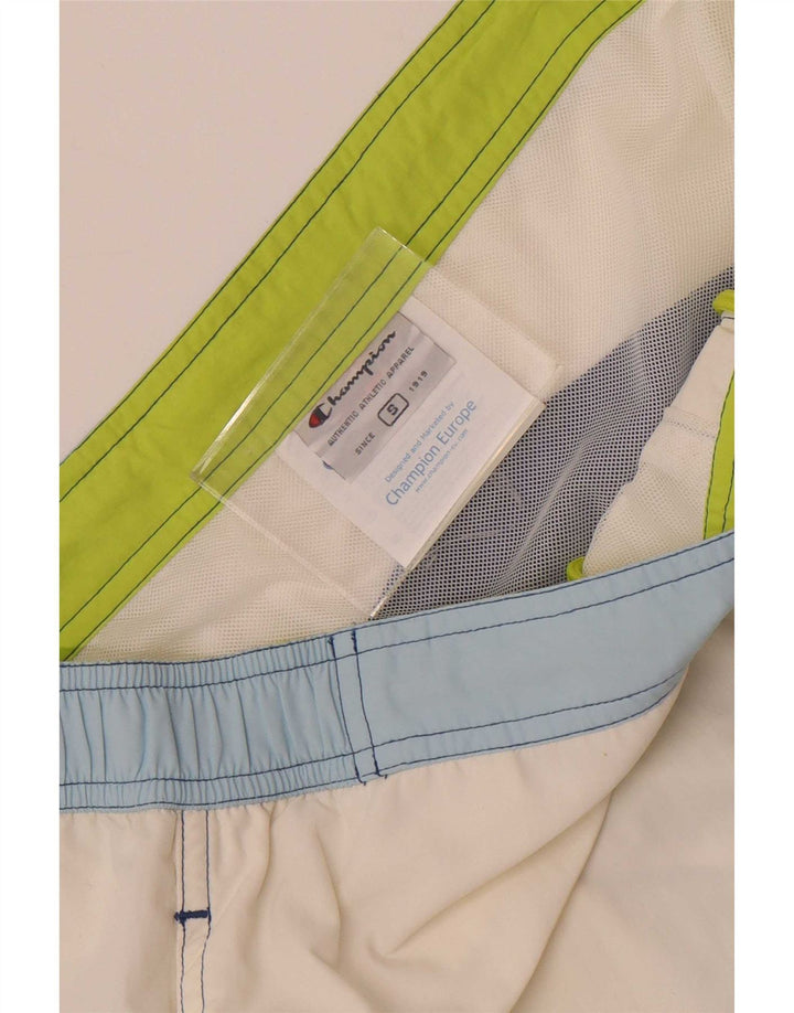 Champion Badeshorts til mænd Small White Colourblock Polyamid