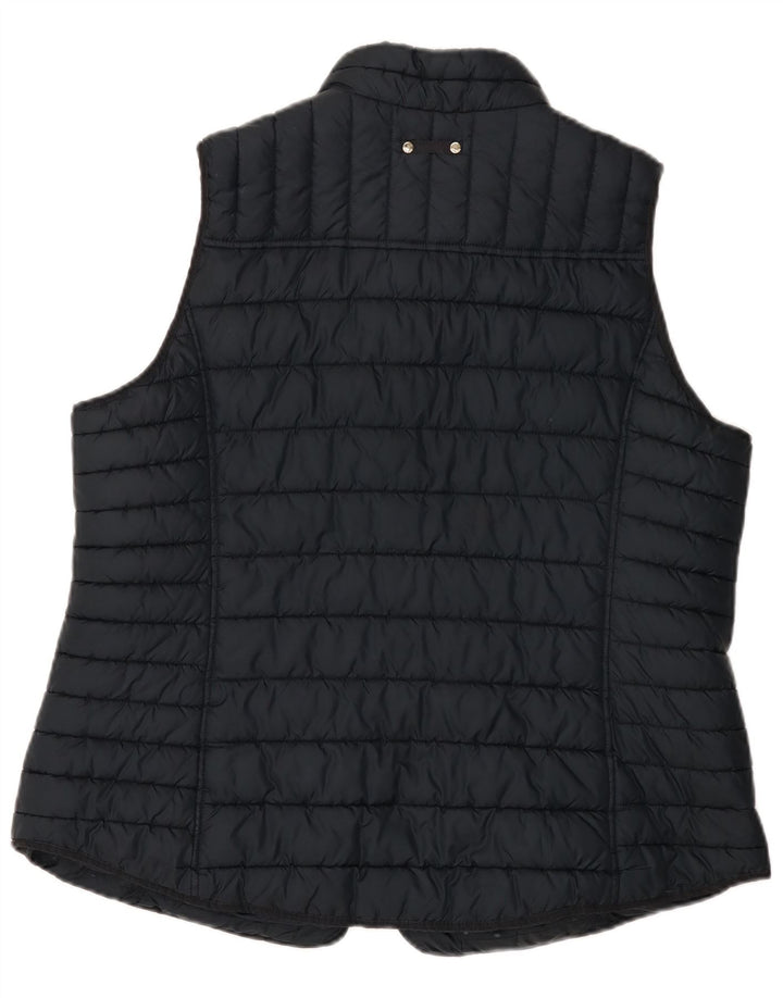 Joules Womens Padded Gilet UK 20 2XL Navy Blue Polyester