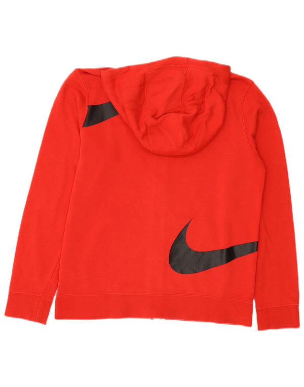 Nike Garçons Swoosh Graphic Zip Sweat à capuche 13-14 ans XL Rouge Coton