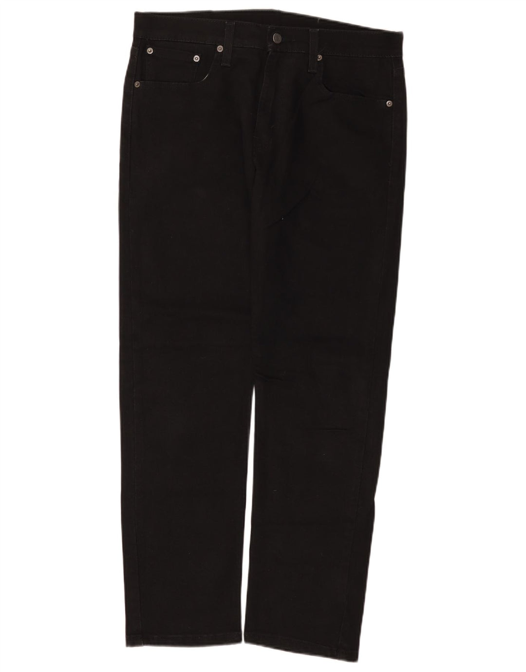 Levi's Mens 502 Tapered Jeans W32 L30 Black Cotton