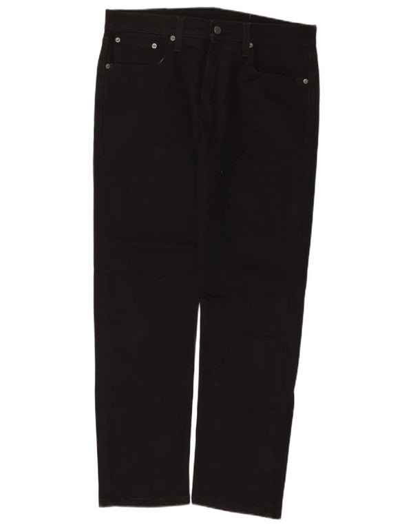 Levi's Uomo 502 Jeans affusolati W32 L30 Cotone Nero