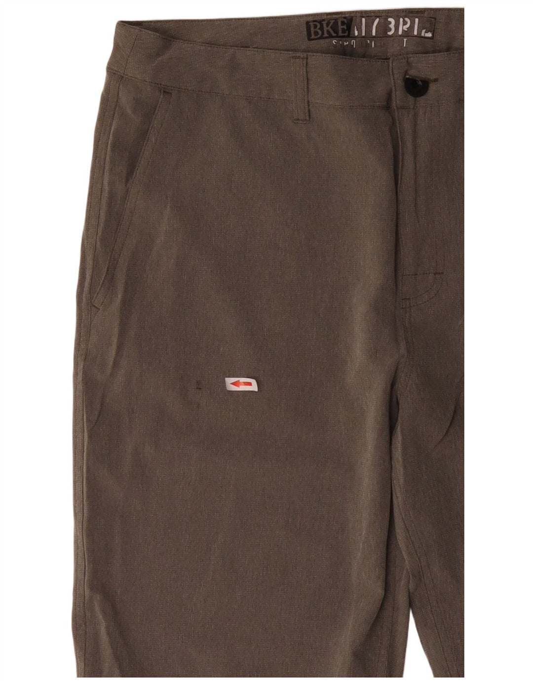BKE Mens Chino Shorts W33 Medium Grey Polyester