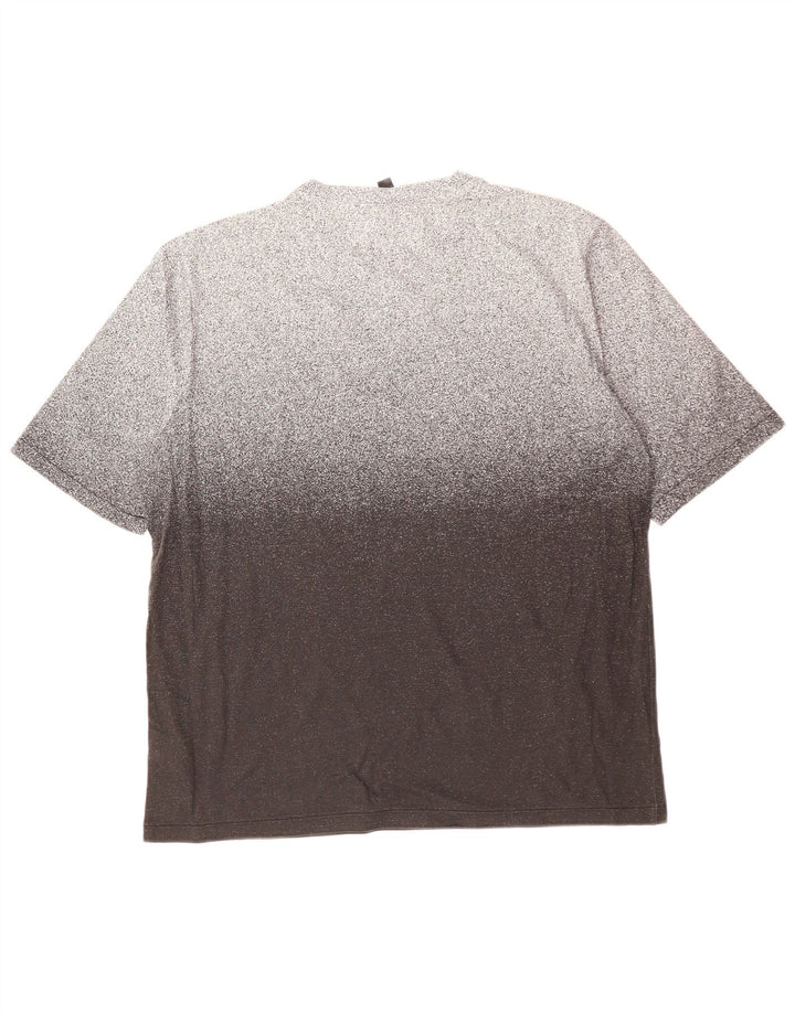 Cos Mens T-Shirt Top Large Grey Flecked Cotton