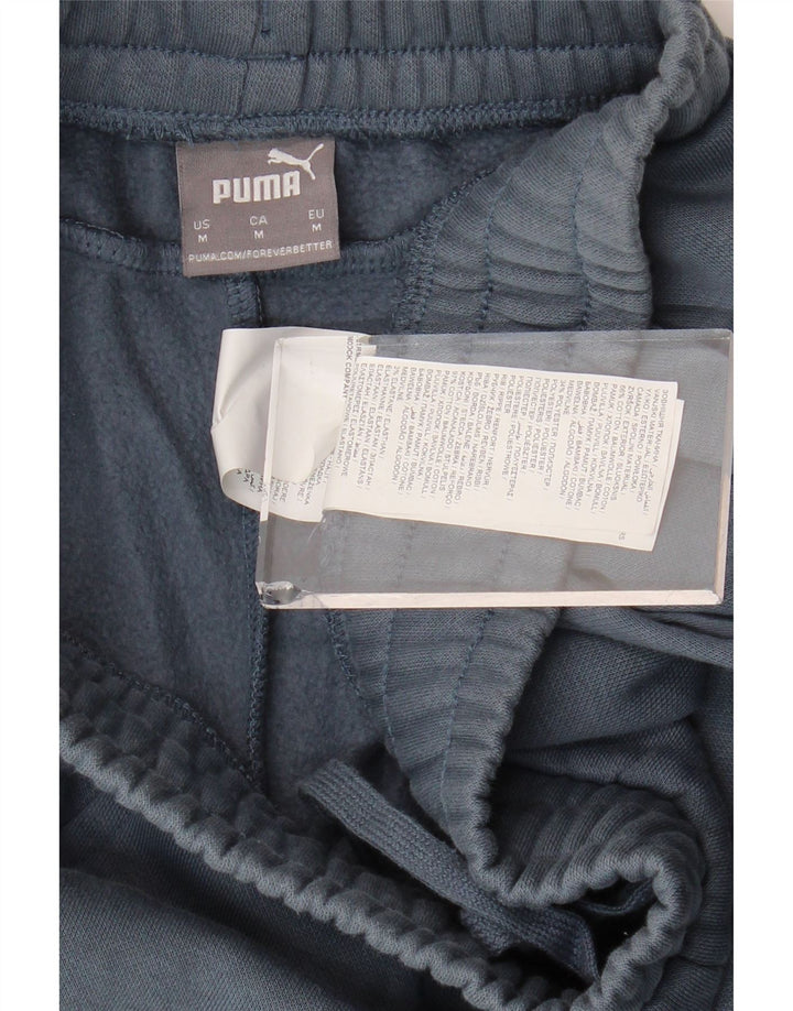 PUMA Mens Tracksuit Trousers Joggers Medium  Blue Cotton