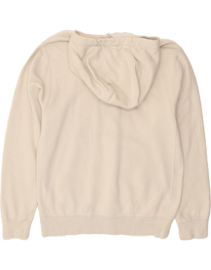 NIKE Mens Hoodie Jumper Small Off White Cotton Vintage Nike and Second-Hand Nike from Messina Hembry 