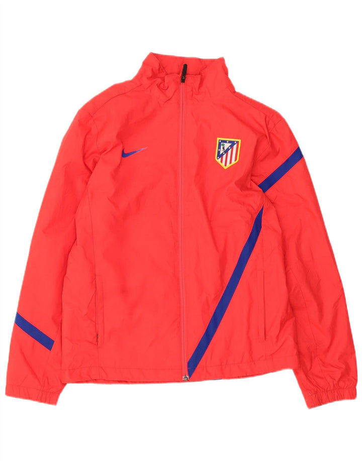 Nike Veste de survêtement pour garçon 12-13 ans Large Rouge Colorblock Polyester