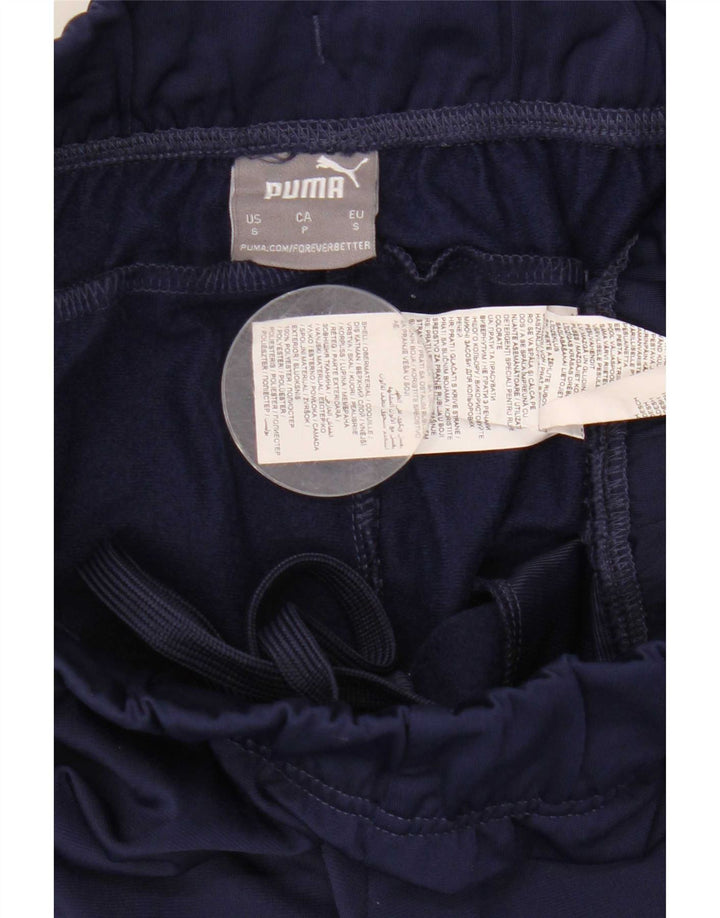 Puma Womens Tracksuit Trousers Joggers UK 10 Small  Navy Blue Polyester