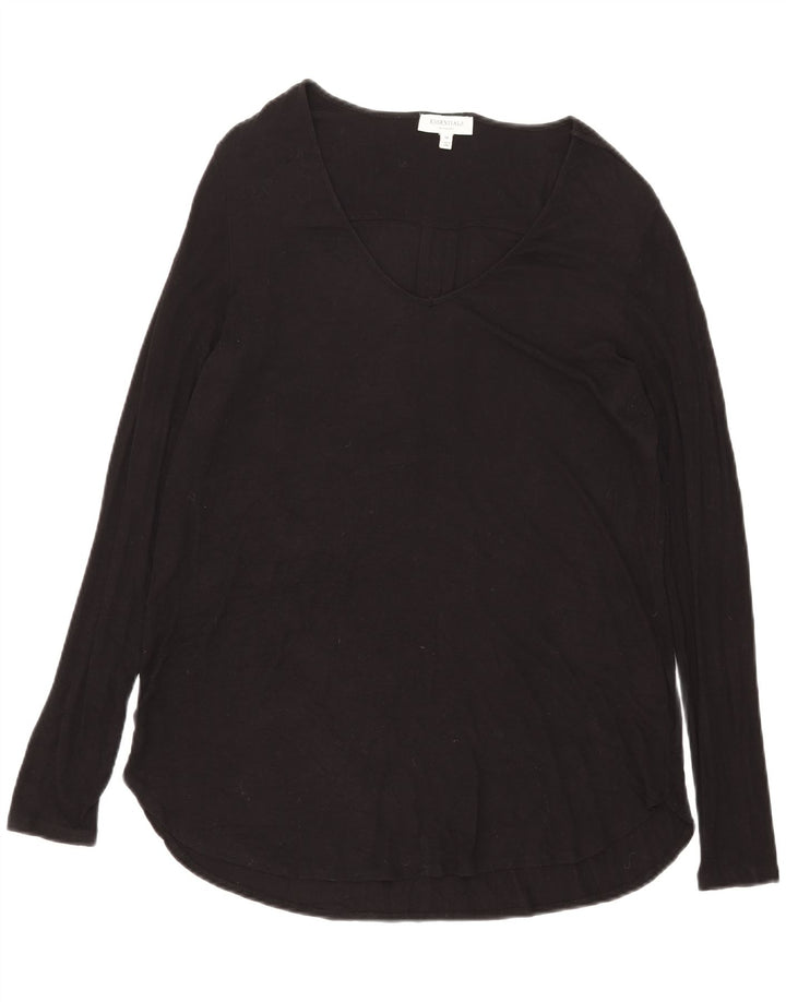 Essentials Dame Oversized Top Langærmet UK 14 Medium Sort Viscose