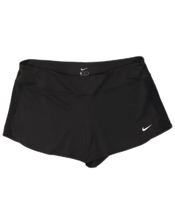 NIKE Womens Sport Shorts UK 18 XL  Black Polyester