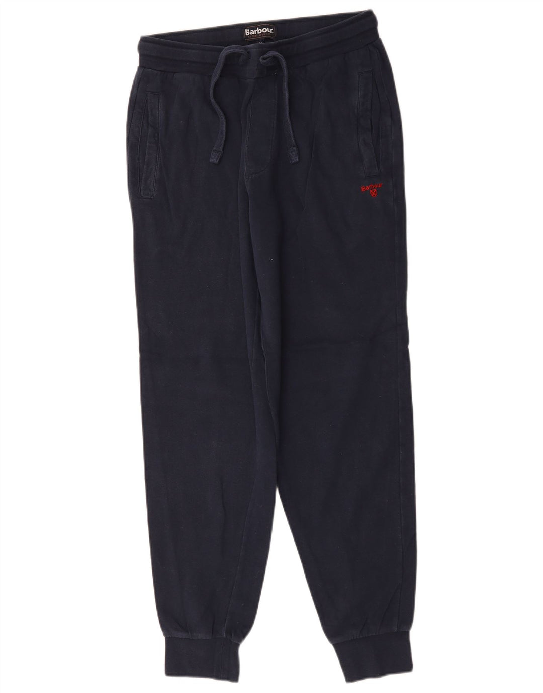 Barbour Mens Tracksuit Trousers Joggers Medium Navy Blue Cotton