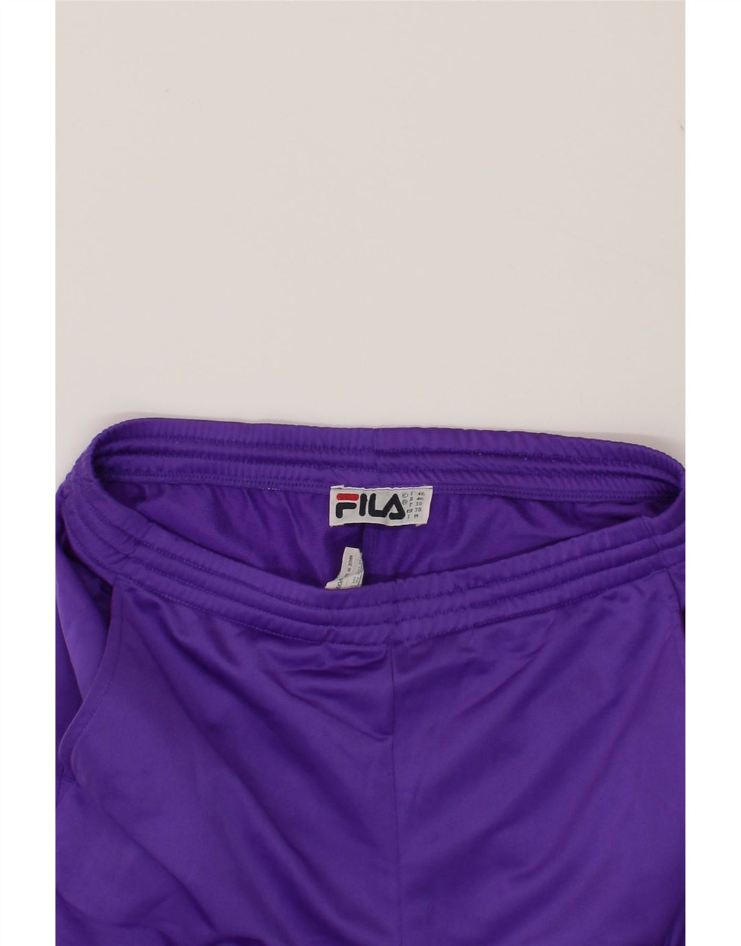 FILA Mens Tracksuit Trousers IT 46 Small Purple Colourblock Polyester Vintage Fila and Second-Hand Fila from Messina Hembry 