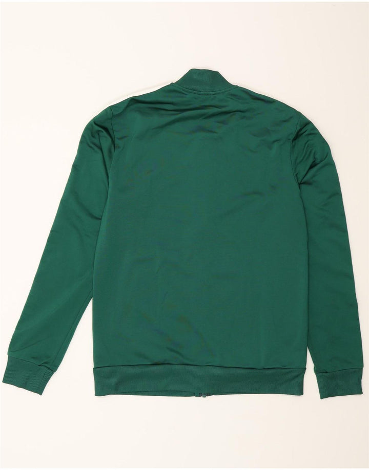 Adidas Womens Graphic Tracksuit Top Jacket UK 8/10 Small Green Polyester