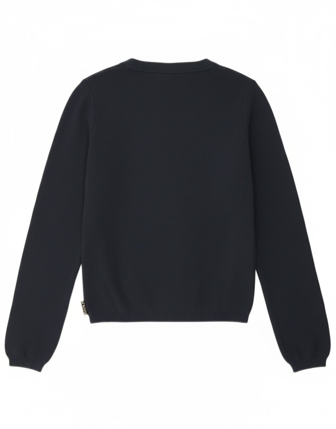 Playlife Damen Crop Cardigan Pullover UK 12 Medium Marineblau Polyamid