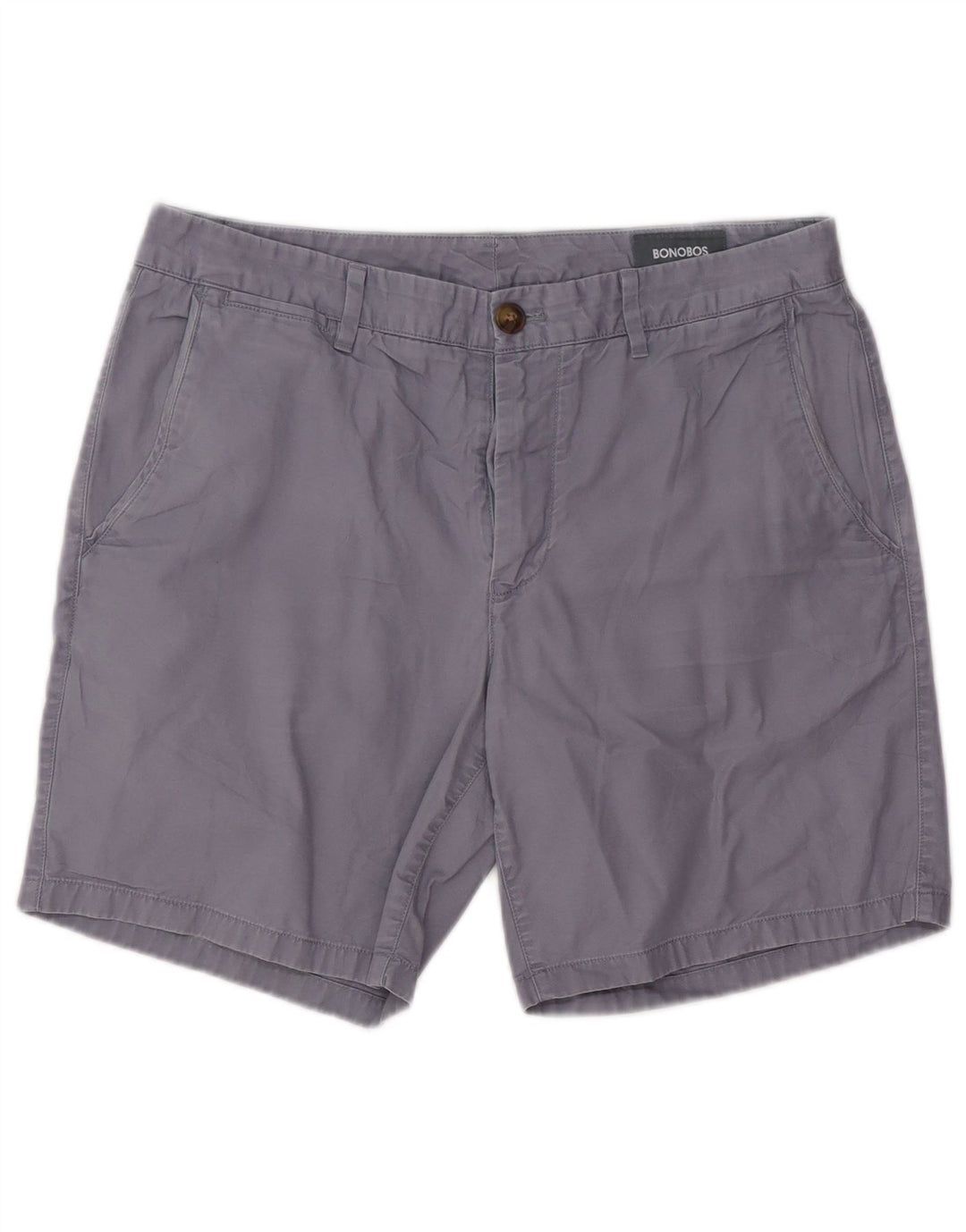 Pantaloncini chino da uomo BONOBOS W32 cotone grigio medio