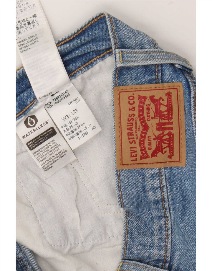 Levi's Womens Ribcage Straight Jeans W31 L29 Blue Cotton
