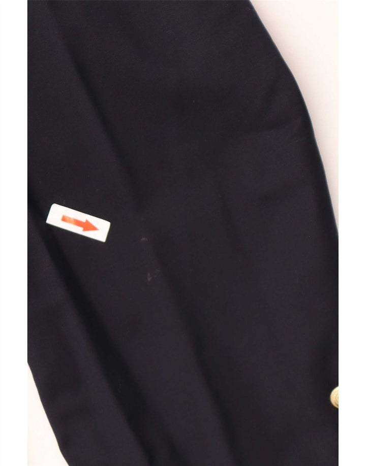 Giacca blazer a 1 bottone vestibilità regolare da uomo Chaps UK 44 2XL Lana nuova blu navy