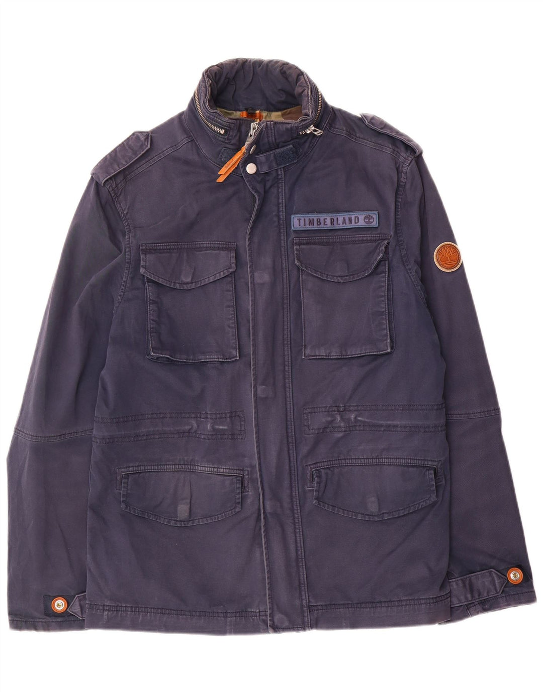 Giacca militare da uomo Timberland UK 38 cotone medio blu navy