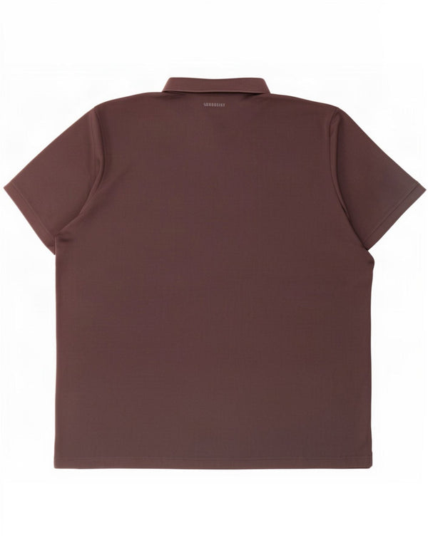 Polo Adidas Aeroready da uomo XL in poliestere grigio