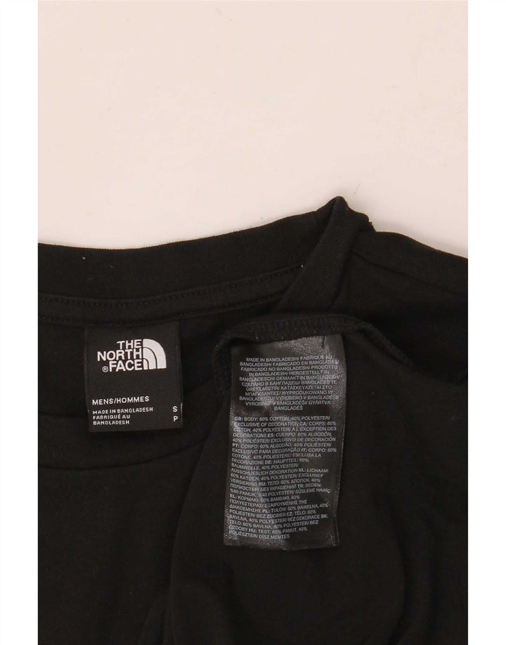 The North Face Mens T-Shirt Top Small Black Cotton