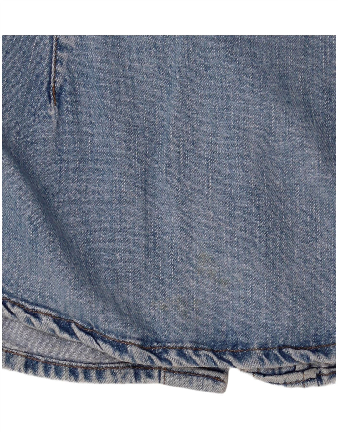 BENETTON Womens Denim Shirt UK 14 Medium Blue Cotton